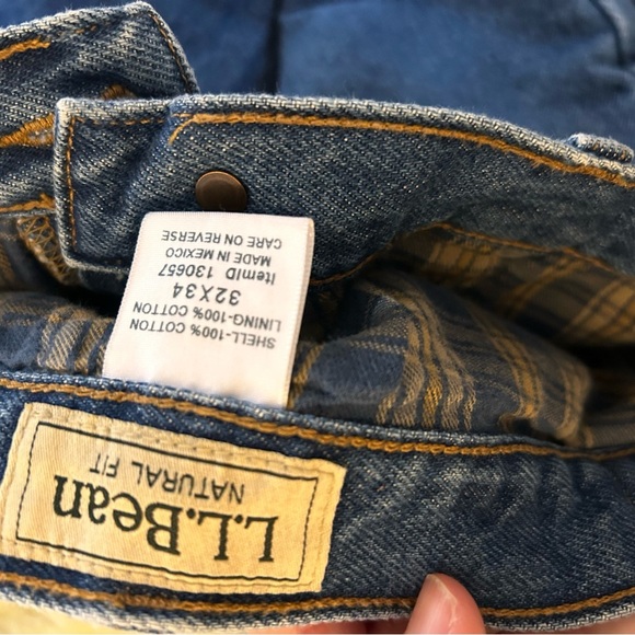 L.L. Bean Men's Natural Fit Jeans - Blue - Picture 3 of 6